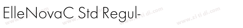 ElleNovaC Std Regul字体转换
